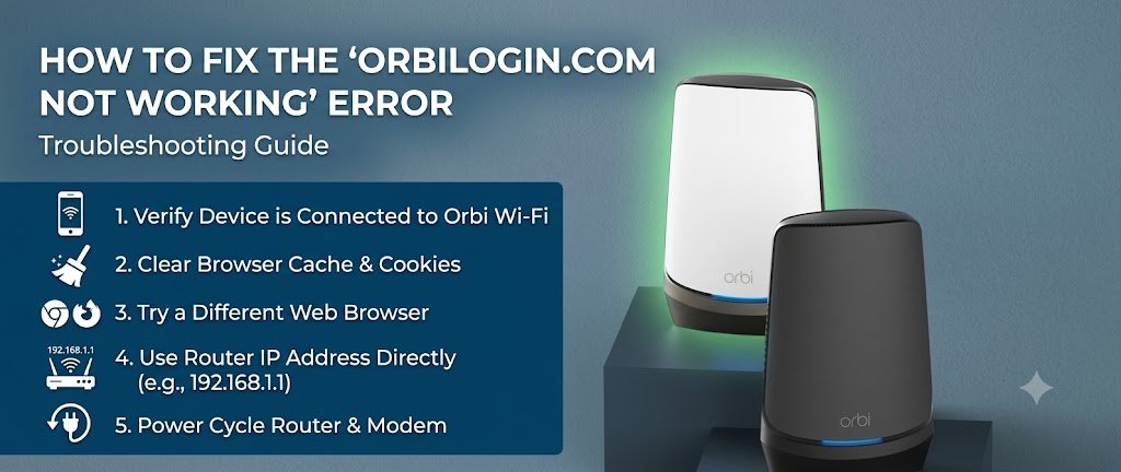 How to Fix the orbilogin.com Not Working Error