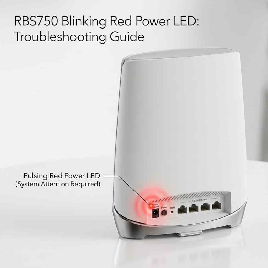 Rbs750 satellite blinking red