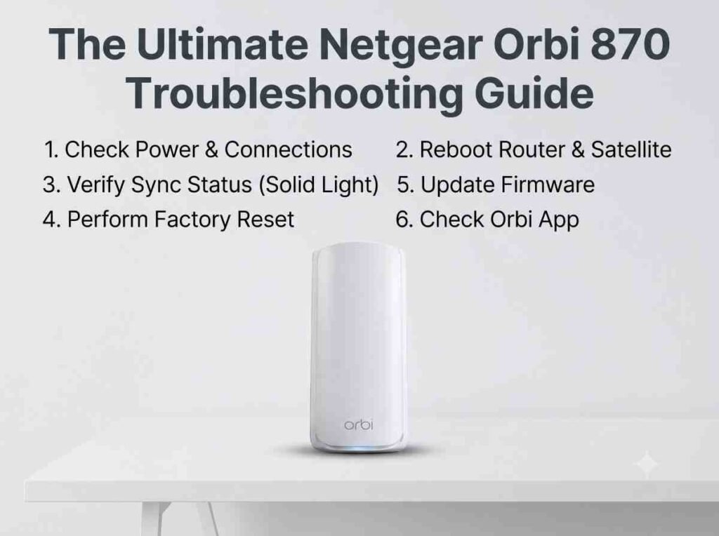 Netgear Orbi 870 Troubleshooting