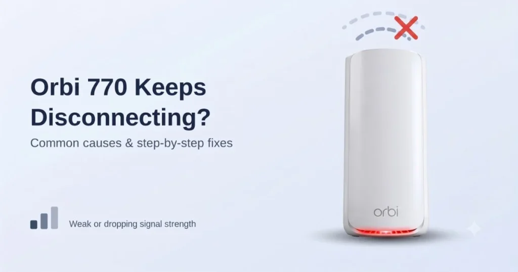 Orbi 770 keeps disconnecting