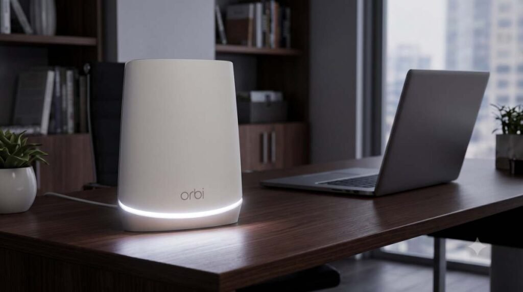 Orbi blinking white light