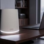 Orbi blinking white light